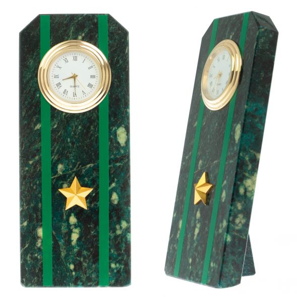 Часы-погон &amp;quot;Майор прокуратуры РФ&amp;quot; камень змеевик 129165