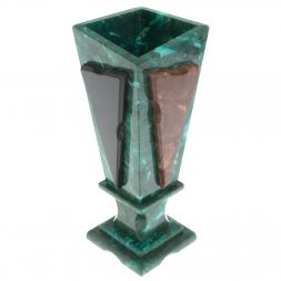 Подарочная ваза из змеевика  "Силуэт" 10х10х29 см