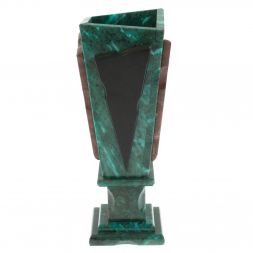 Подарочная ваза из змеевика  "Силуэт" 10х10х29 см