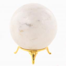 Шар из белого мрамора 7,5 см