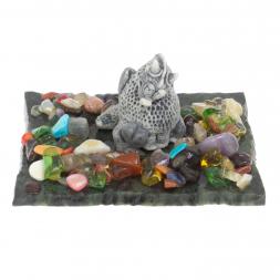 Сувенир "Влюбленный дракон" малый из мрамолита