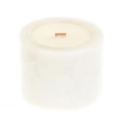 Свеча ароматическая из белого мрамора &amp;quot;Тыквенно-карамельный хруст&amp;quot;