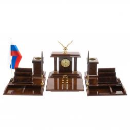 Письменный набор "Горный орел" камень обсидиан