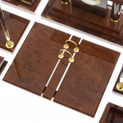 Письменный набор "Горный орел" камень обсидиан