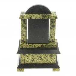 Часы со шкатулкой из натурального змеевика