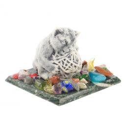 Сувенир &amp;quot;Котенок с клубком&amp;quot; из мрамолита