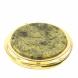 Зеркало карманное круглое со змеевиком, золотистое 120993