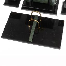 Настольный набор &amp;quot;Георгий Победоносец&amp;quot; офиокальцит