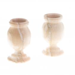 Ваза из газганского мрамора 9х9х16 см