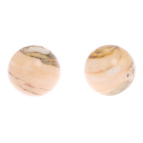 Шары для массажа 3,5 см 2 шт из газганского мрамора 125175