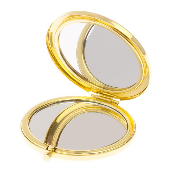 Карманное зеркальце из камня офит цвет золото 126161