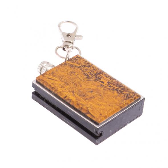 Брелок огниво &amp;quot;Вечная спичка&amp;quot; с накладкой из камня змеиная яшма 2,8х1,3х5 см 126699
