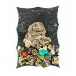 Магнит "Бобер на бревне" змеевик