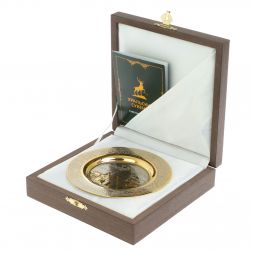 Тарелка с гравюрой "Исаекиевский собор. Санкт-Петербург" 12 см в подарочной упаковке Златоуст