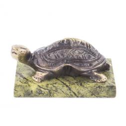 Статуэтка из бронзы и змеевика &amp;quot;Черепаха&amp;quot;