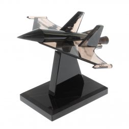Сувенир &amp;quot;Самолет СУ - 30&amp;quot; из черного обсидиана