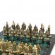 Шахматы &amp;quot;Богатыри&amp;quot; из бронзы и шабровского змеевика 44х44 см 127561