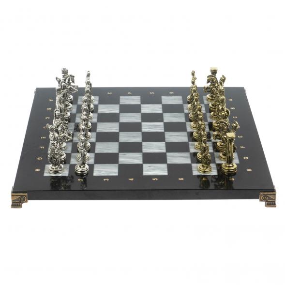 Шахматы подарочные Александр Македонский&amp;quot; доска 36х36 см / серый мрамор 127951