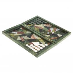 Каменные нарды &amp;quot;Мозаика&amp;quot; 48х44х2,5 см