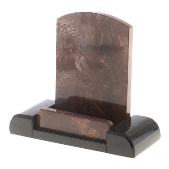 Письменный набор из лемезита &amp;quot;Орел&amp;quot; с лотком для бумаг А4 и бюваром 124524