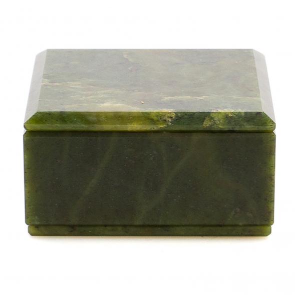 Шкатулка из нефрита 8,5х8,5х4,5 см 124817