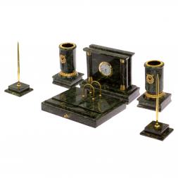 Настольный набор &amp;quot;Цезарь&amp;quot; камень змеевик