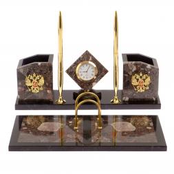 Письменный набор &amp;quot;Куб&amp;quot; из конгломерата