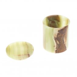 Термокружка из оникса 7,5х7,5х9 см