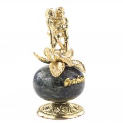 Статуэтка &amp;quot;Орхидея&amp;quot; бронза змеевик