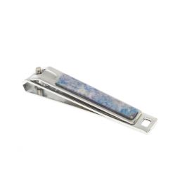 Кусачки для ногтей с камнем иркутский лазурит