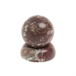 Шар 4,5 см на подставке из камня креноид 5х5 см