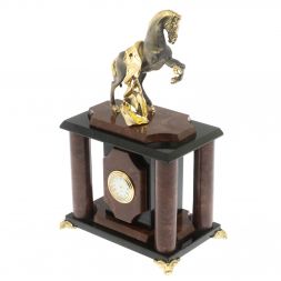 Часы "Конь с попоной" из лемезита