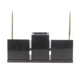 Письменный набор с гербом РФ "Офисный" камень змеевик