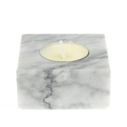Свеча из серого мрамора 6,5х6,5х3 см