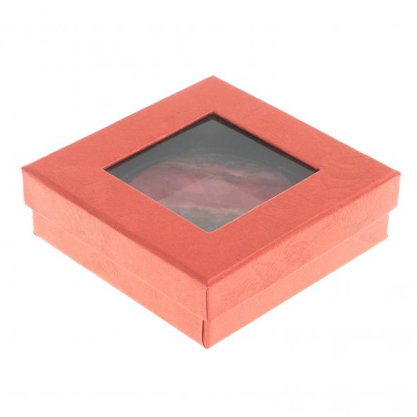 Карманное зеркальце круглое с родонитом цвет серебро 122261