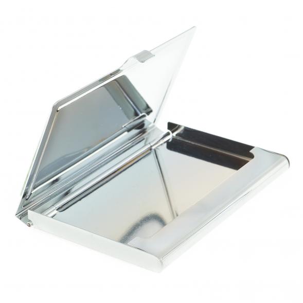 Карманная визитница из камня флюорит цвет серебро 122429