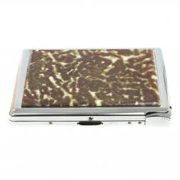 Портсигар на 10 сигарет с зажигалкой камень благородный офит