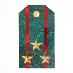 Сувенирный магнит &amp;quot;Погон Полковник ВС&amp;quot; камень змеевик