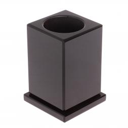 Карандашница из черного обсидиана 8х8х11 см