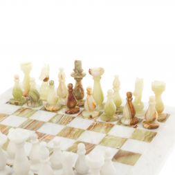 Шахматы из оникса "Стандарт" доска 30х30 см люкс оникс мрамор