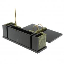 Настольный набор "Люкс" змеевик