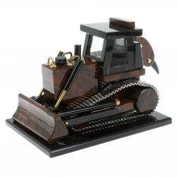 Сувенир &amp;quot;Трактор-бульдозер&amp;quot; из обсидиана