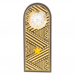 Часы "Погон генерал" овал цвет золото камень змеевик