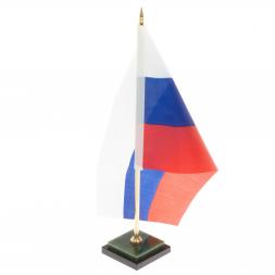 Флагшток на подставке из нефрита 5х5х25 см