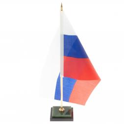 Флагшток на подставке из нефрита 5х5х25 см