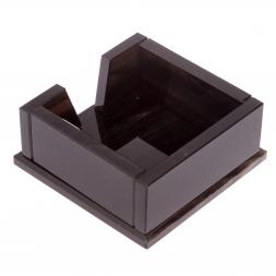 Лоток для бумаг &amp;quot;Кубарик&amp;quot; из черного обсидиана