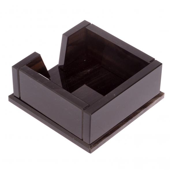 Лоток для бумаг &amp;quot;Кубарик&amp;quot; из черного обсидиана 125802