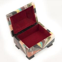 Ларец из камня Мозаика малый 12х9х8,5 см