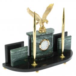 Письменный прибор &amp;quot;Орел&amp;quot; из офиокальцита