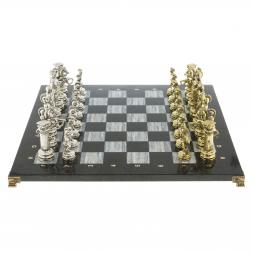 Шахматы &quot;Древний Рим&quot; доска 44х44 см мрамор с металлическими фигурами